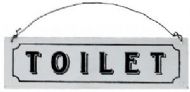 METAL TOILET SIGN